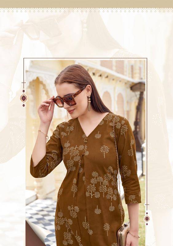 Mittoo floral style coord set Surat printed kurtis suppliers